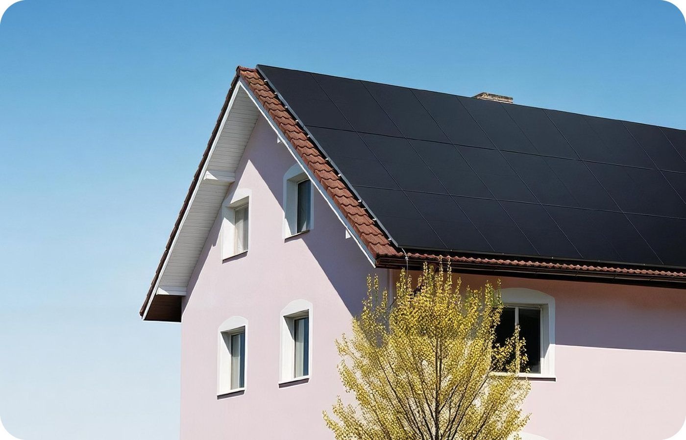 Residential rooftop solar installation